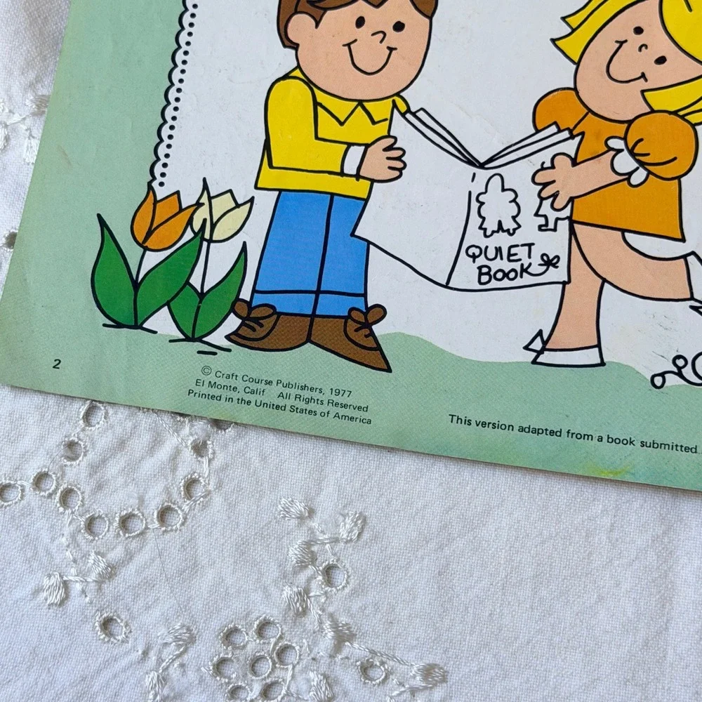 How to Sew A Quiet Book Craft Sewing Pattern 1977 Craft Course 70s DIY Kids